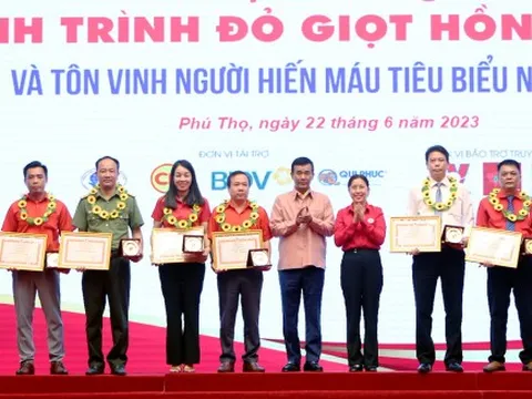 Khai mạc chương trình Hành trình đỏ “Giọt hồng Đất Tổ” và tôn vinh người hiến máu tiêu biểu năm 2023