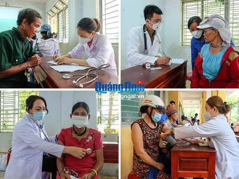 Quảng Ngãi: Khám bệnh, cấp thuốc miễn phí cho người dân huyện Sơn Tây