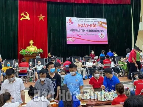 Hòa Bình: Lan tỏa phong trào hiến máu tình nguyện trong cộng đồng