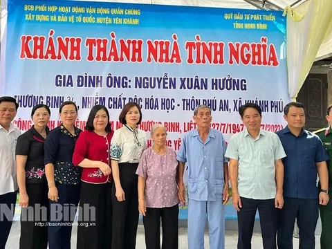 Ninh Bình: Khánh thành Nhà tình nghĩa tại xã Khánh Phú