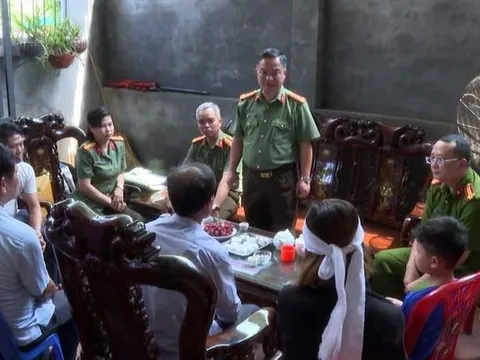 Phú Thọ: Đại úy mất do bệnh hiểm nghèo, hai con được công an nhận đỡ đầu