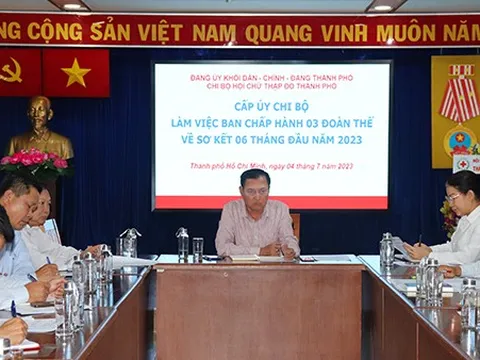 Hội Chữ thập đỏ TP.HCM gặp gỡ Ban Chấp hành 03 đoàn thể