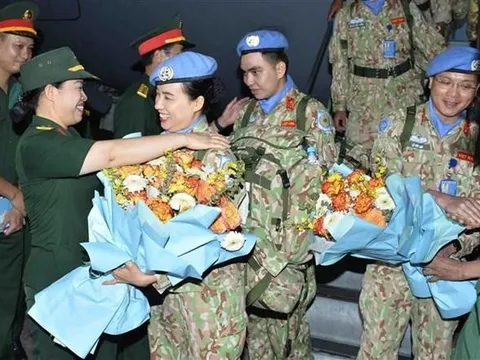 Bệnh viện Dã chiến Cấp 2 Số 4 của Việt Nam hoàn thành nhiệm vụ về nước