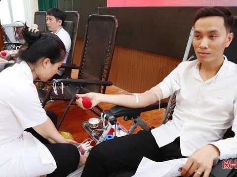 Lượng máu hiến ở Hà Tĩnh cơ bản đáp ứng yêu cầu cấp cứu, điều trị