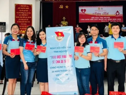 Công nhân viên chức, người lao động tại Bình Dương tham gia hiến máu tình nguyện