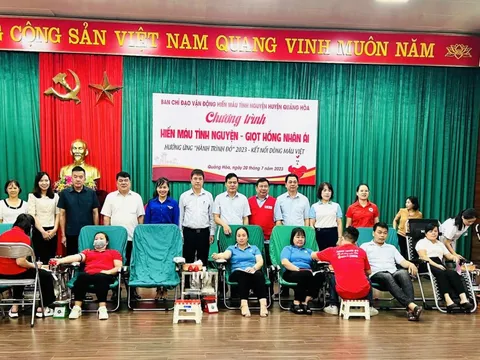Cao Bằng: Huyện Quảng Hòa tiếp nhận 211 đơn vị máu tình nguyện