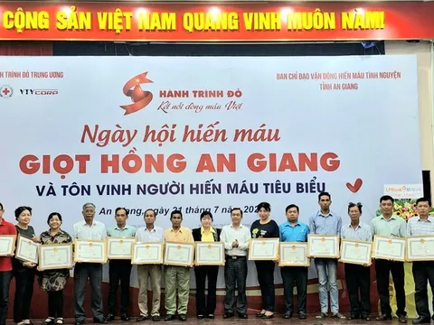 An Giang tôn vinh người hiến máu tiêu biểu năm 2023