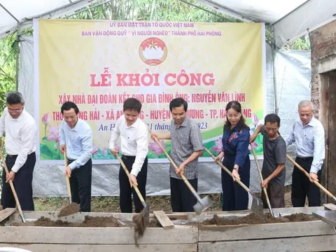 Hải Phòng: Khởi công xây nhà Đại đoàn kết cho hộ nghèo