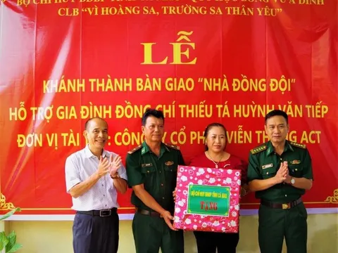 BĐBP Cà Mau bàn giao 'Nhà đồng đội' cho quân nhân có hoàn cảnh khó khăn