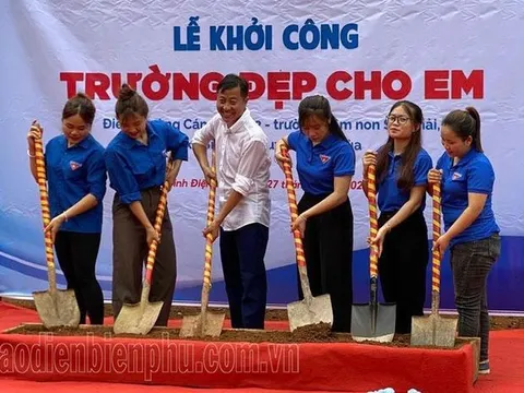 Xây dựng 5 điểm trường cho học sinh vùng cao Điện Biên