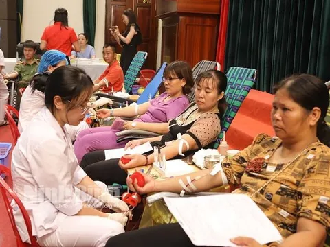 Ninh Bình: Trên 500 người tham gia chương trình hiến máu tình nguyện huyện Hoa Lư năm 2023