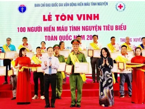 Đại úy Công an 40 lần hiến máu cứu người