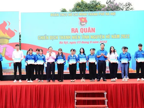 Tuổi trẻ Thủ đô ra quân Chiến dịch Thanh niên tình nguyện Hè 2022