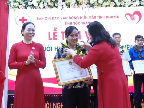 Sóc Trăng tôn vinh 125 người hiến máu tiêu biểu