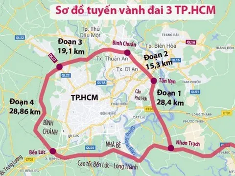 Đầu tư hơn 76 km đường Vành đai 3 TPHCM