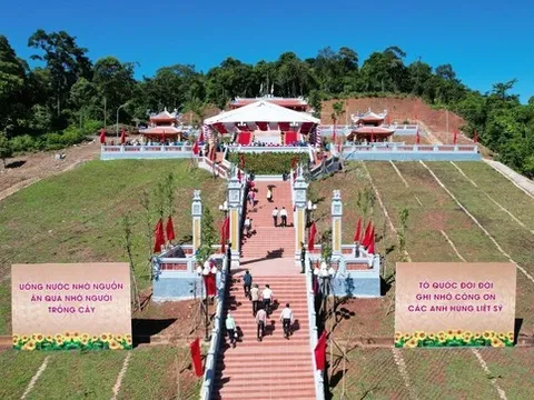 Quảng Bình: Khánh thành Đền tưởng niệm Anh hùng liệt sĩ Trường Sơn - đường 20 Quyết Thắng