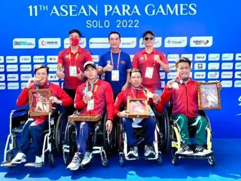 Đoàn thể thao Việt Nam đứng thứ 3 chung cuộc sau Indonesia và Thái Lan tại ASEAN Para Games 2022