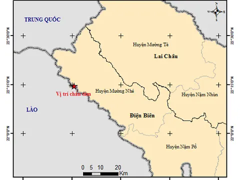 Động đất 3,6 độ Richter ở Điện Biên