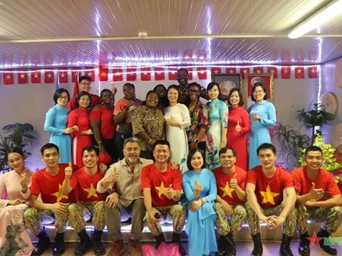 Lực lượng gìn giữ hòa bình Việt Nam kỷ niệm Quốc khánh tại Nam Sudan