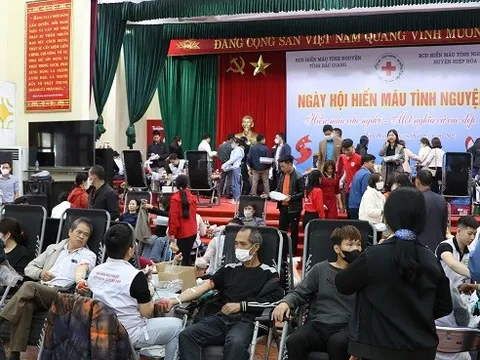 Bắc Giang: Hơn 1000 đơn vị máu hiến tặng trong Ngày hội hiến máu tình nguyện huyện Hiệp Hòa