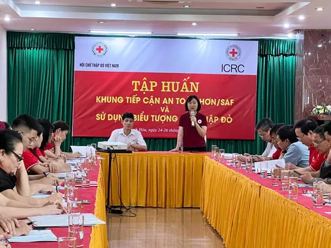 Hội Chữ thập đỏ Việt Nam tập huấn khung tiếp cận an toàn hơn và sử dụng biểu tượng Chữ thập đỏ