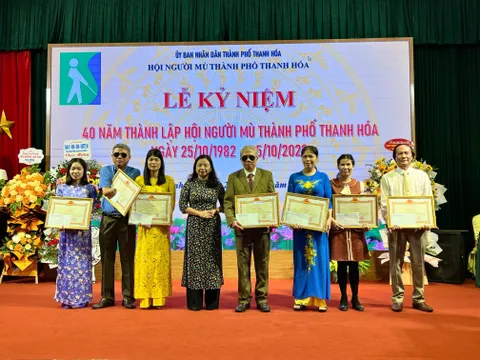 Hội người mù TP.Thanh Hóa kỷ niệm 40 năm ngày thành lập