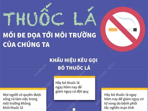 Hãy hành động vì môi trường không khói thuốc lá