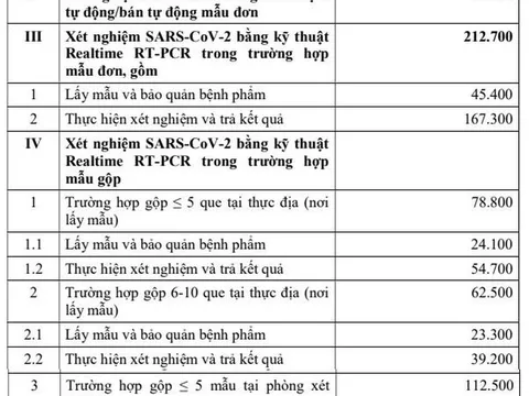 Giá xét nghiệm nhanh COVID-19 mẫu đơn ở TP. HCM thấp nhất 11.200 đồng
