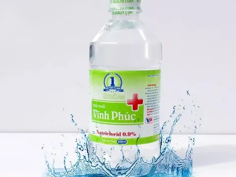 Thu hồi toàn quốc sản phẩm nước muối Vĩnh Phúc