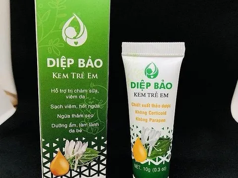 Cục Quản lý Dược thông tin về kem Diệp Bảo bôi da trẻ em bị Mỹ thu hồi