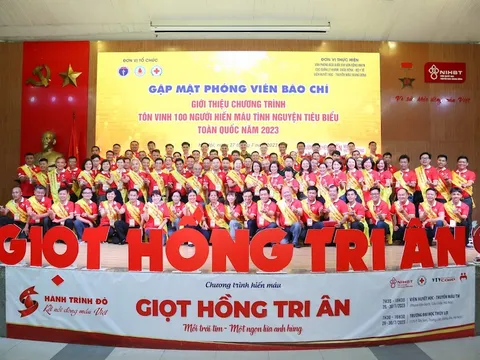 Tôn vinh 100 người hiến máu tiêu biểu toàn quốc 2023