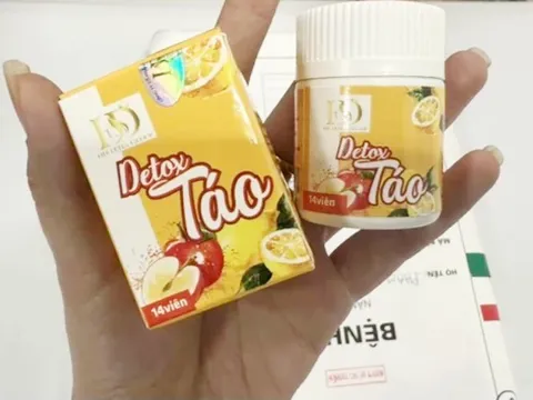 Cảnh báo sản phẩm Detox Táo hỗ trợ giảm cân chứa chất cấm Sibutramin