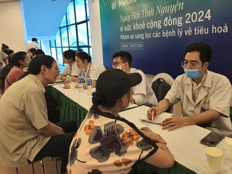 1.000 người dân được khám và sàng lọc các bệnh lý về tiêu hóa miễn phí