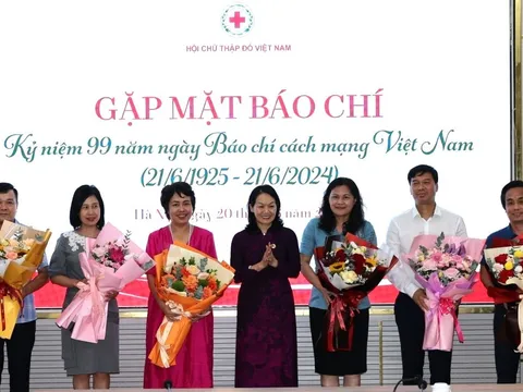 Trung ương Hội Chữ thập đỏ Việt Nam gặp mặt báo chí nhân kỷ niệm 99 năm Ngày Báo chí Cách mạng Việt Nam