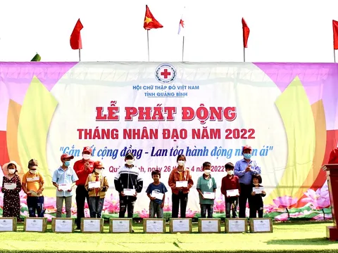 Hội CTĐ tỉnh Quảng Bình: Hỗ trợ gần 10 tỷ đồng trong Tháng Nhân đạo