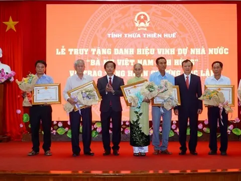 Thừa Thiên – Huế: Truy tặng 6 danh hiệu Bà mẹ Việt Nam Anh hùng