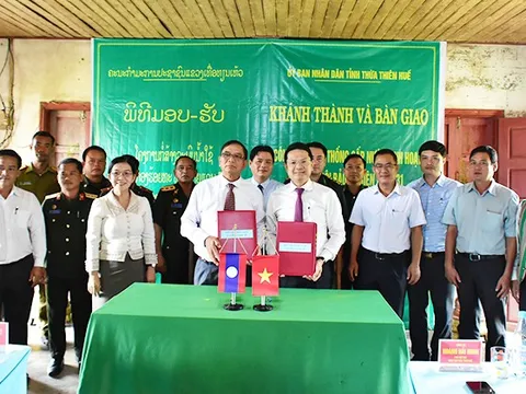 Thừa Thiên – Huế: Bàn giao Hệ thống cấp nước sinh hoạt cho Đại đội Bảo vệ Biên giới 531 tỉnh SêKông (Lào)