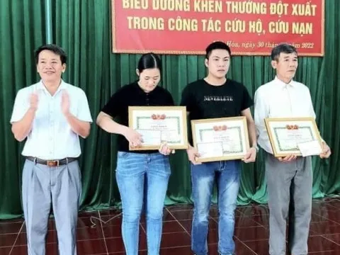 Quảng Bình: Trao giấy khen cho các cá nhân nỗ lực cứu người đuối nước