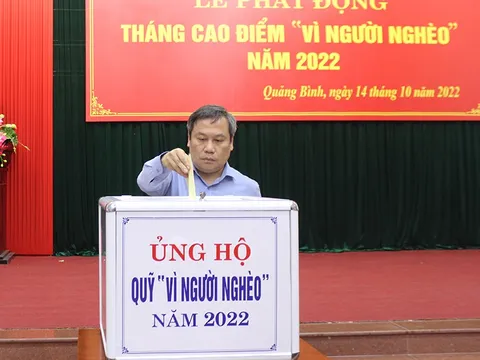 Quảng Bình: Hơn 13 tỷ đồng đăng ký ủng hộ Quỹ ‘Vì người nghèo’ năm 2022