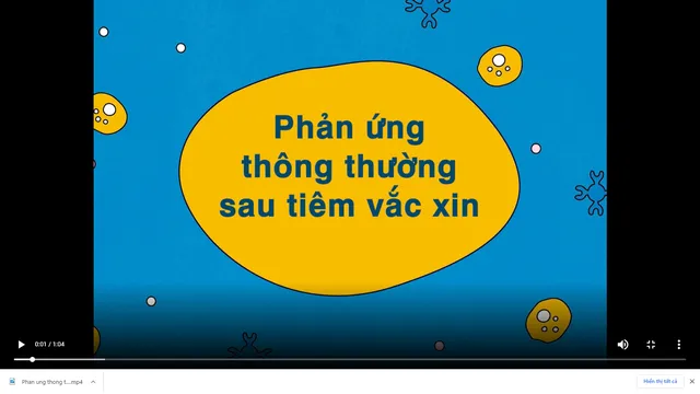 Phản ứng thông thường sau tiêm vắc xin phòng COVID-19