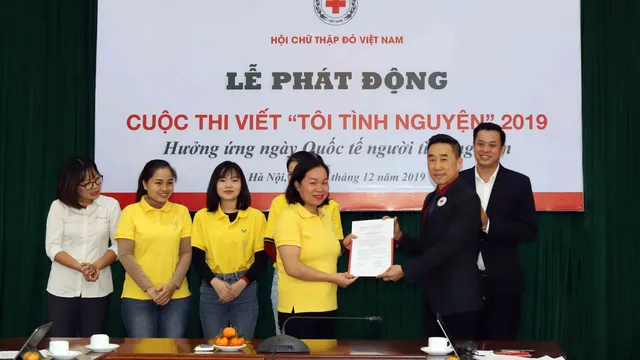 Video: Hội Chữ thập đỏ Việt Nam phát động Cuộc thi viết "Tôi tình nguyện" 2019