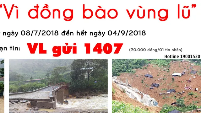 Hãy nhắn tin ủng hộ đồng bào vùng lũ