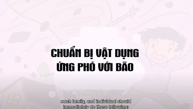 Chuẩn bị vật dựng ứng phó với bão